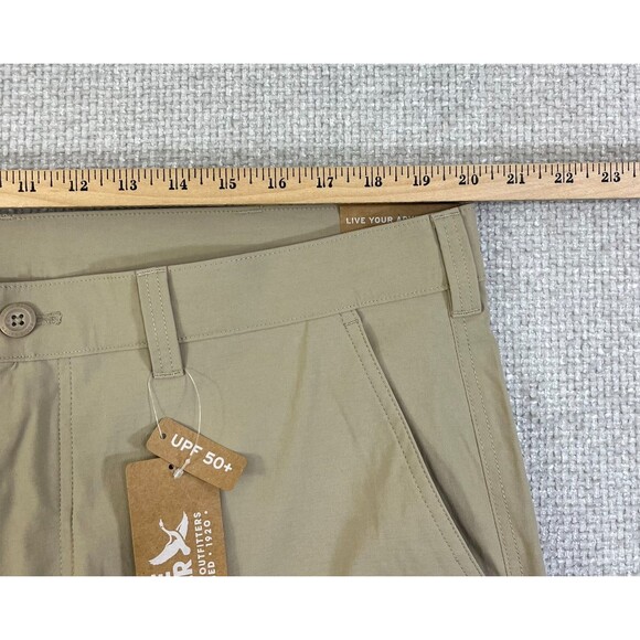 NEW Eddie Bauer Pants Men's 40X30 Horizon Guide Chino Beige Stretch Nylon Hiking - Picture 10 of 13